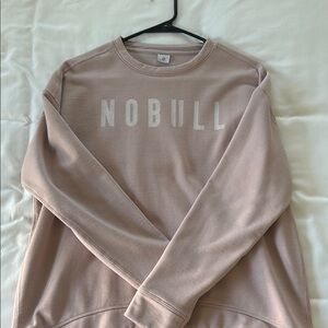 NOBULL rose pink Sweatshirt Minimalist Design